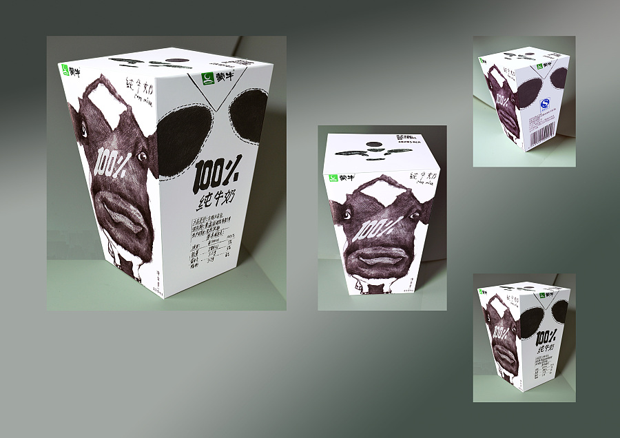 蒙牛牛奶新包装设计|包装|平面|易珂树 - 原创设