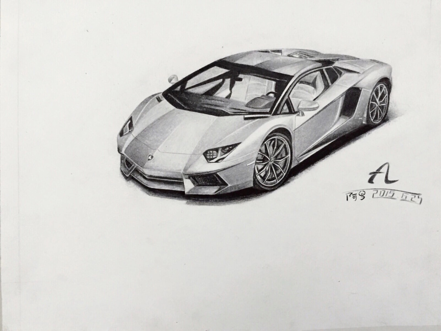 彩铅画~汽车|绘画习作|插画|新青年阿罗 - 原创设