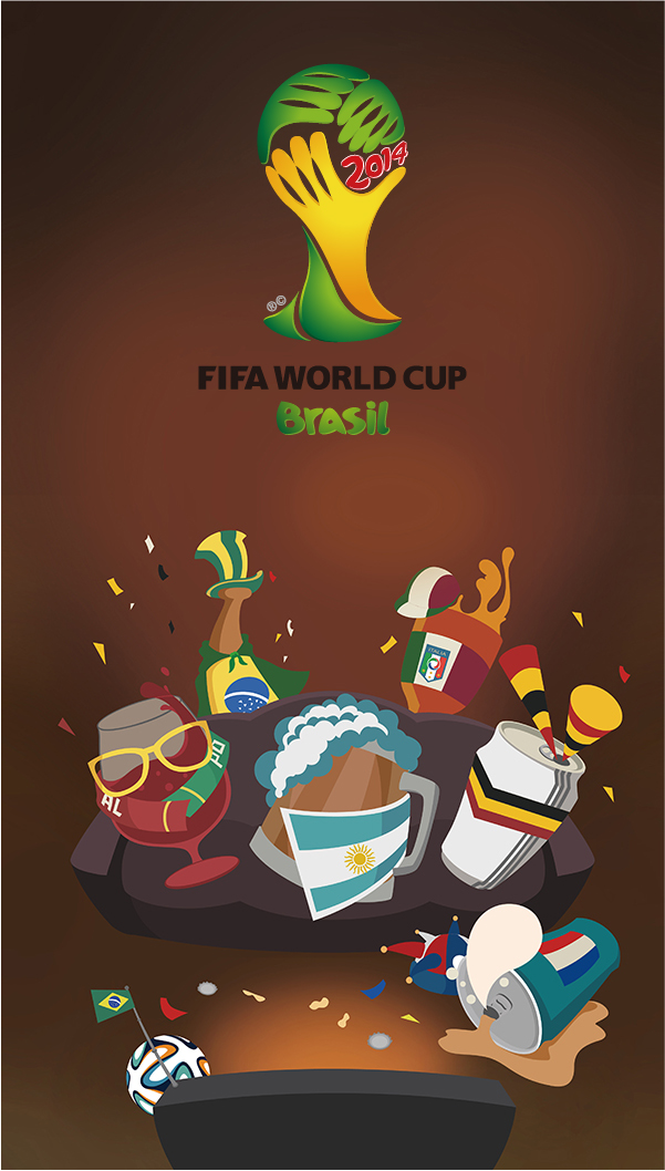 世界杯球迷闪屏创作分享|商业插画|插画|palwo