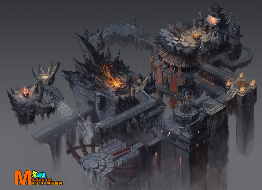 名动漫场景原画作品|游戏原画|插画|拉拉928 -