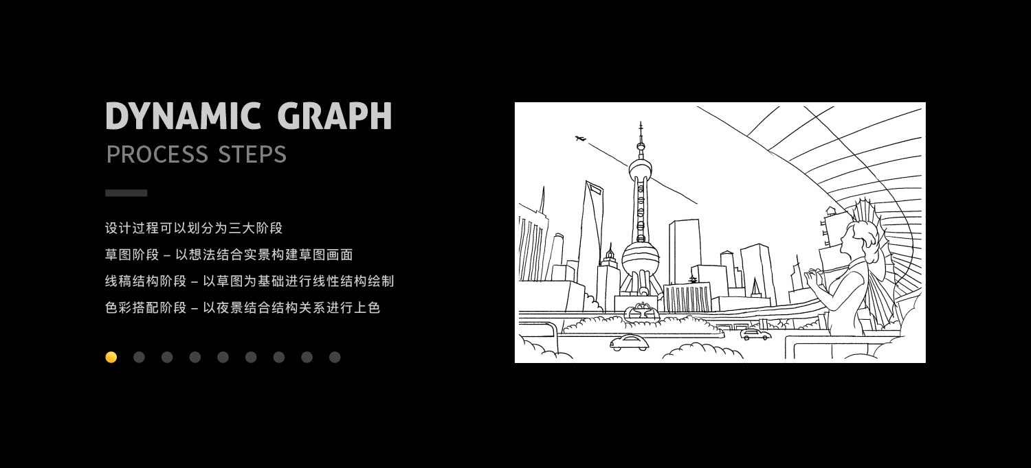 sa9527-你好上海 & 暗空间城市插画