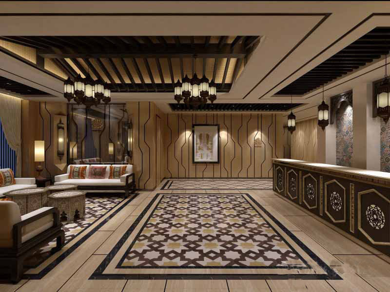 邵通现代中式足浴会所装修设计|室内设计|空间