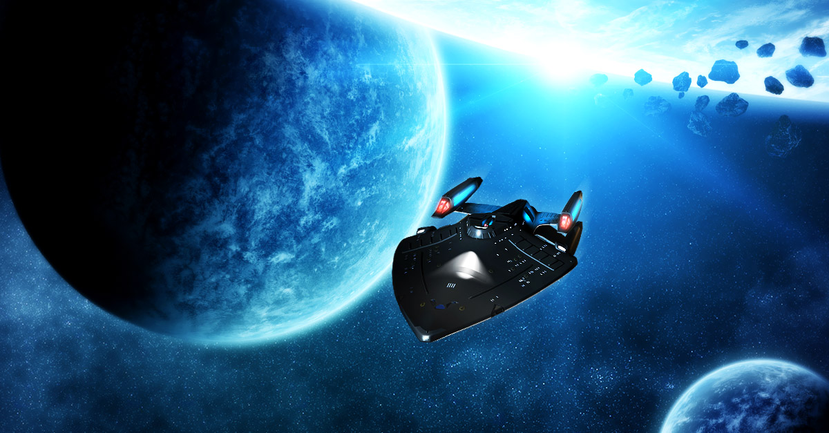 星际迷航 facebook广告图 宇宙飞船星空图片