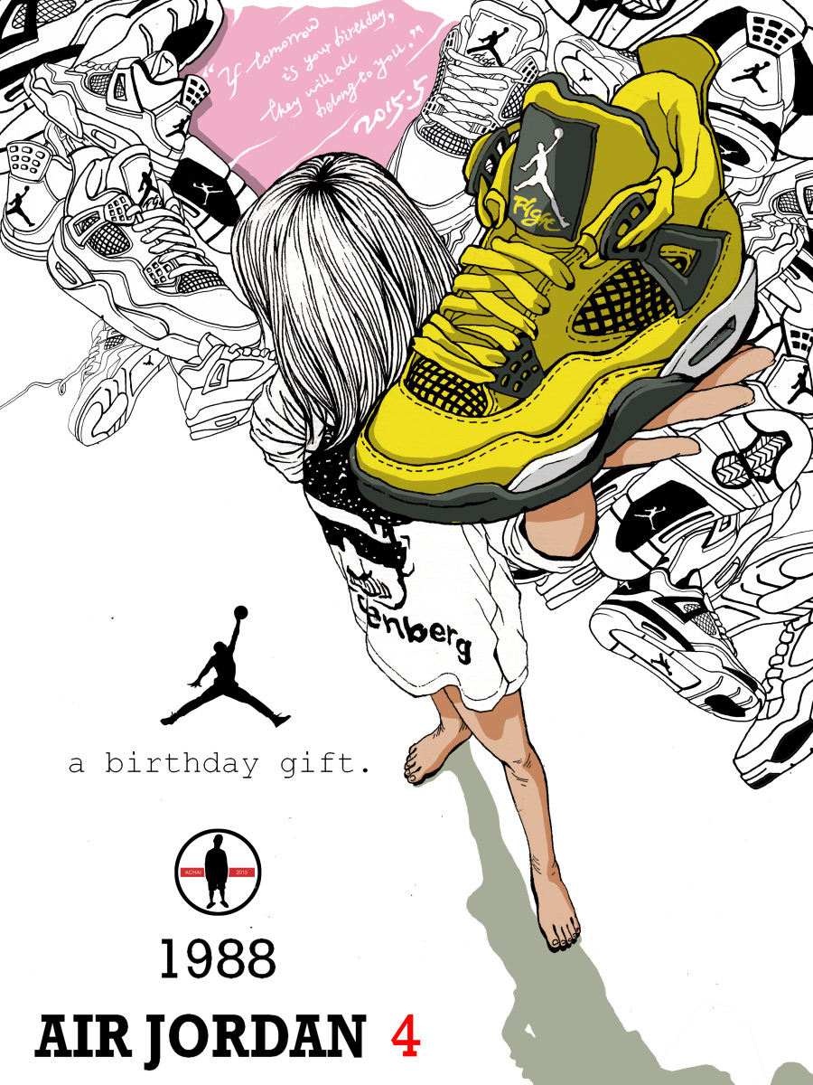 《DREAM GIRL--AIR JORDAN》系列插画创作