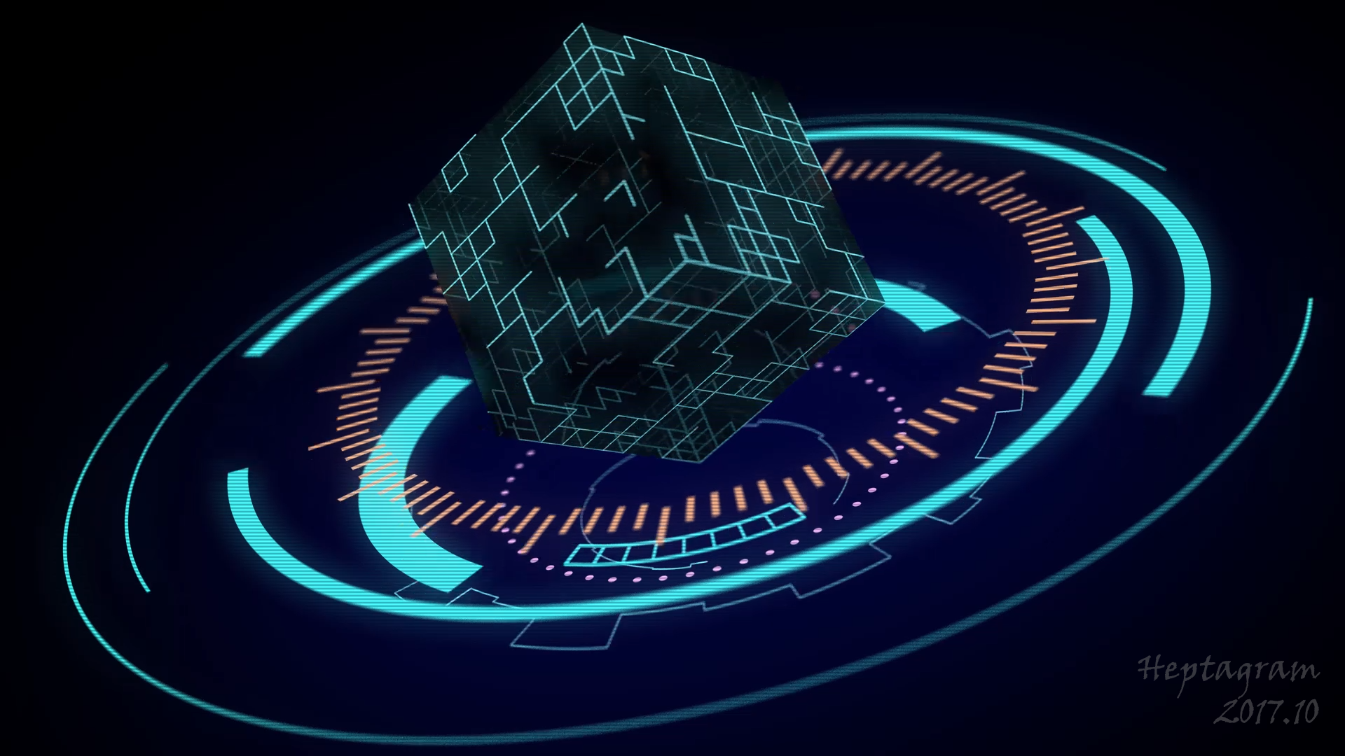 练习-未来科技感 Futuristic HUD Element Animation|三维|其他三维|Heptagram - 临摹作品 - 站酷 (ZCOOL)