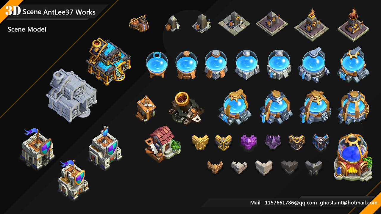 手游三渲二场景制作|三维|场景|AntLee37 - 原创作品 - 站酷 (ZCOOL)