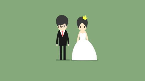 婚礼人物动画|动漫|动画片|有过丶且多 - 原创作品