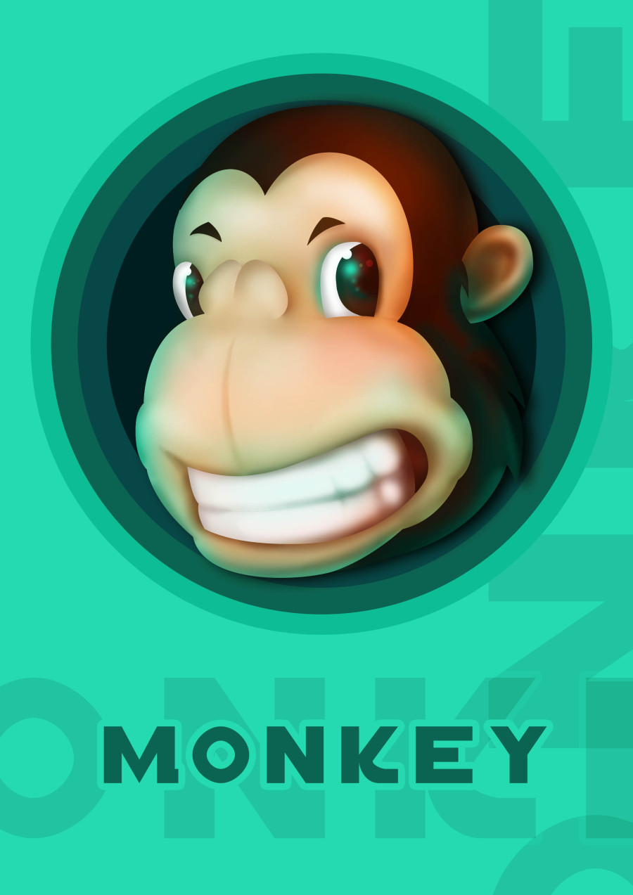 鬼猴|绘画习作|插画|爱宁 - 原创设计作品 - 站酷