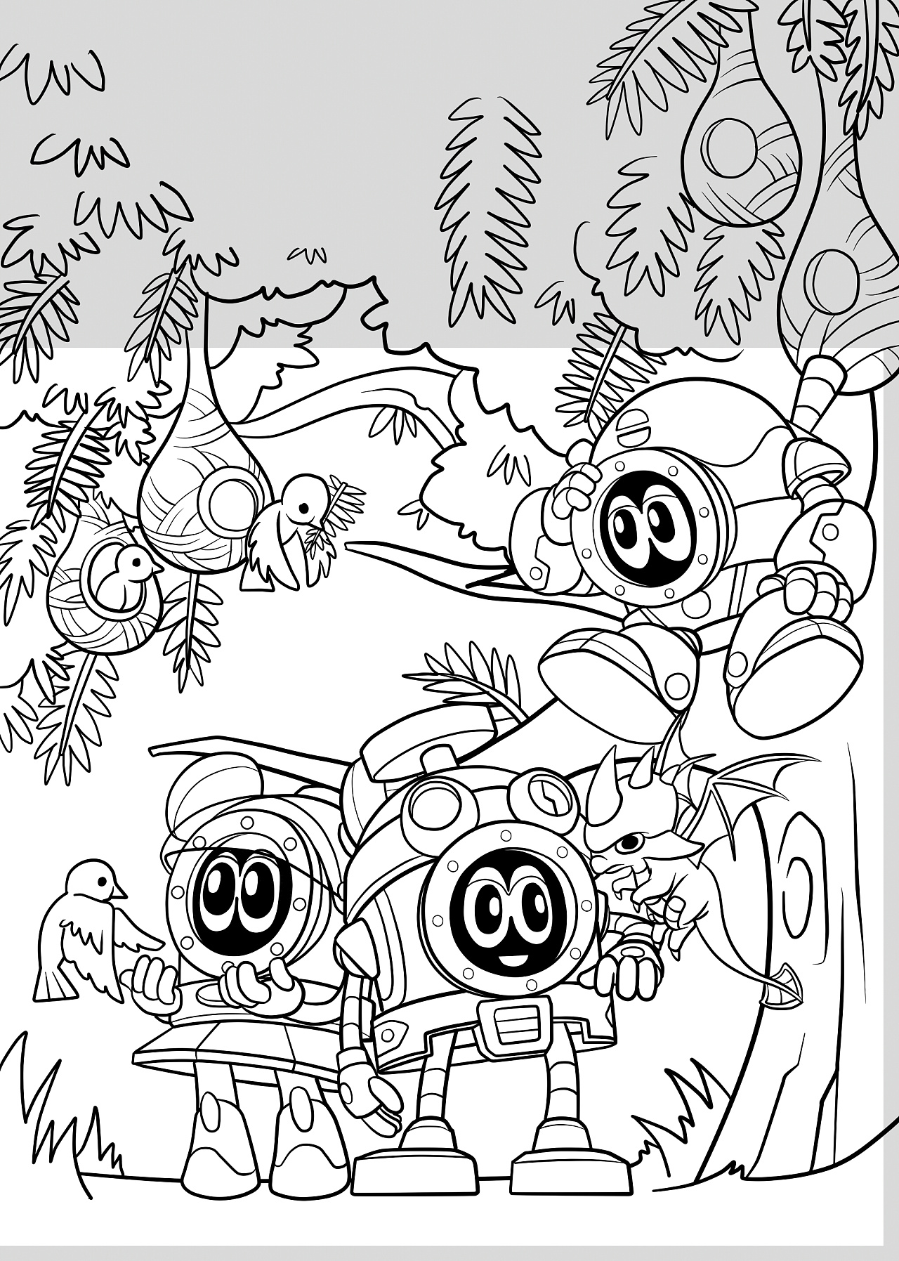 三年前给赛尔号图书做的线稿|插画|商业插画|3