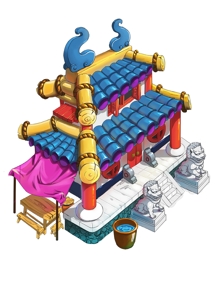 q版房子|绘画习作|插画|jixiaodong - 原创设计作