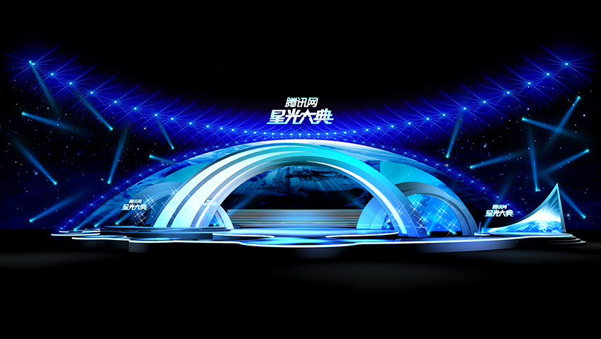 2012第六届腾讯网星光大典-kv主视觉设计 舞台设计