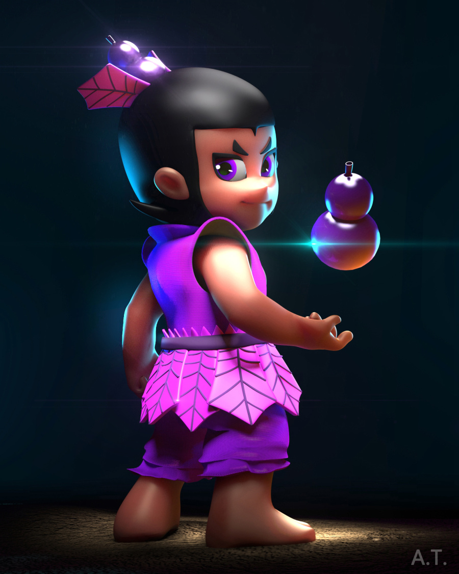 葫芦娃,葫芦娃,一根藤上七个瓜|动漫|三维|arta