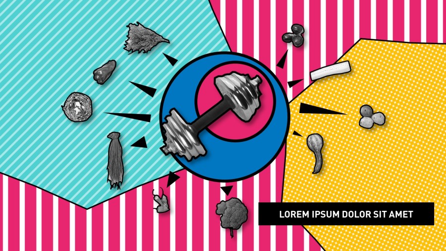 波普 \/ POP ART 风格PPT模板|PPT\/演示|平面|臭