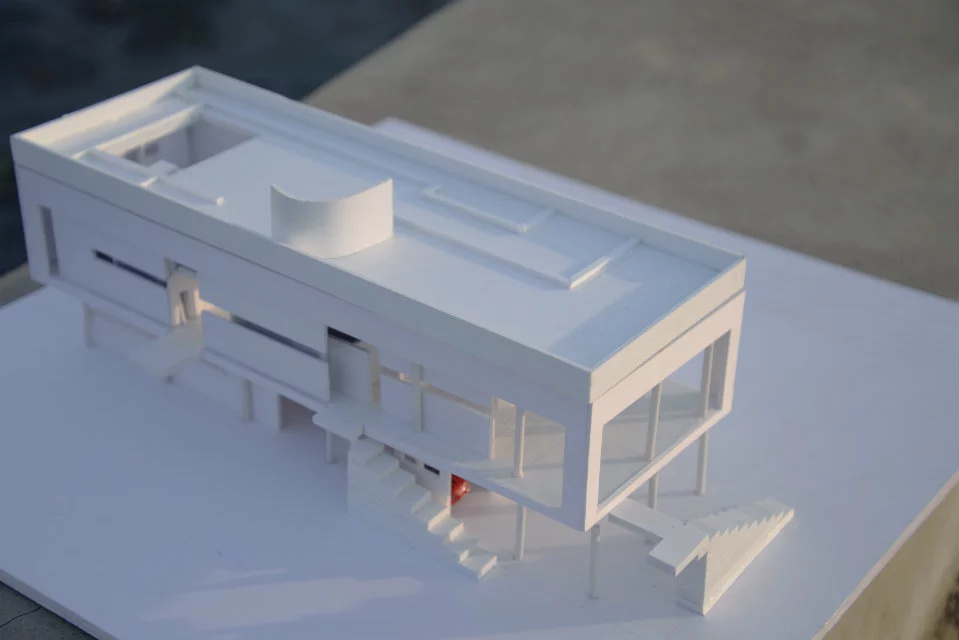 建筑模型·特拉尼湖畔别墅·白模|空间|建筑设计|肆