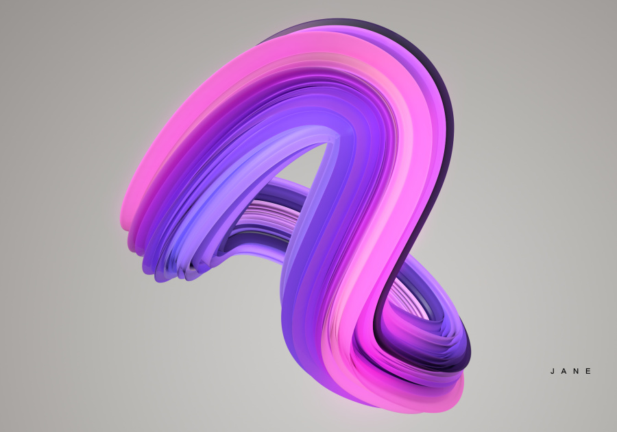 C4D扭曲练习2|图形\/图案|平面|Jane22_Design