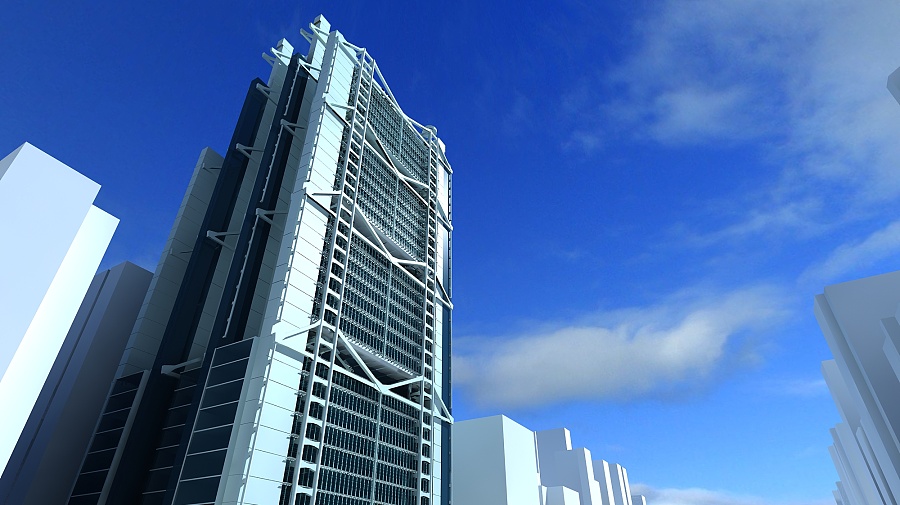 香港汇丰银行大楼|建筑\/空间|三维|newmax - 原