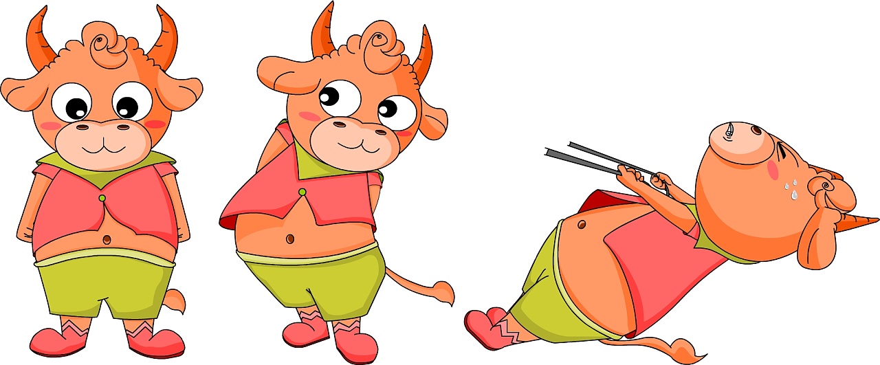 卡通牛|动漫|动画片|动漫小丸子 - 原创作品 - 站酷