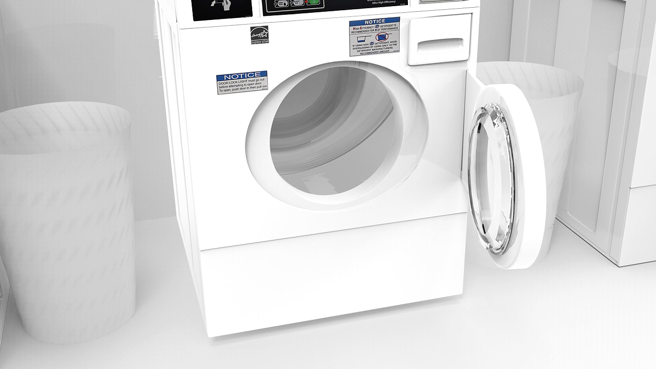 洗衣机渲染合成镜头