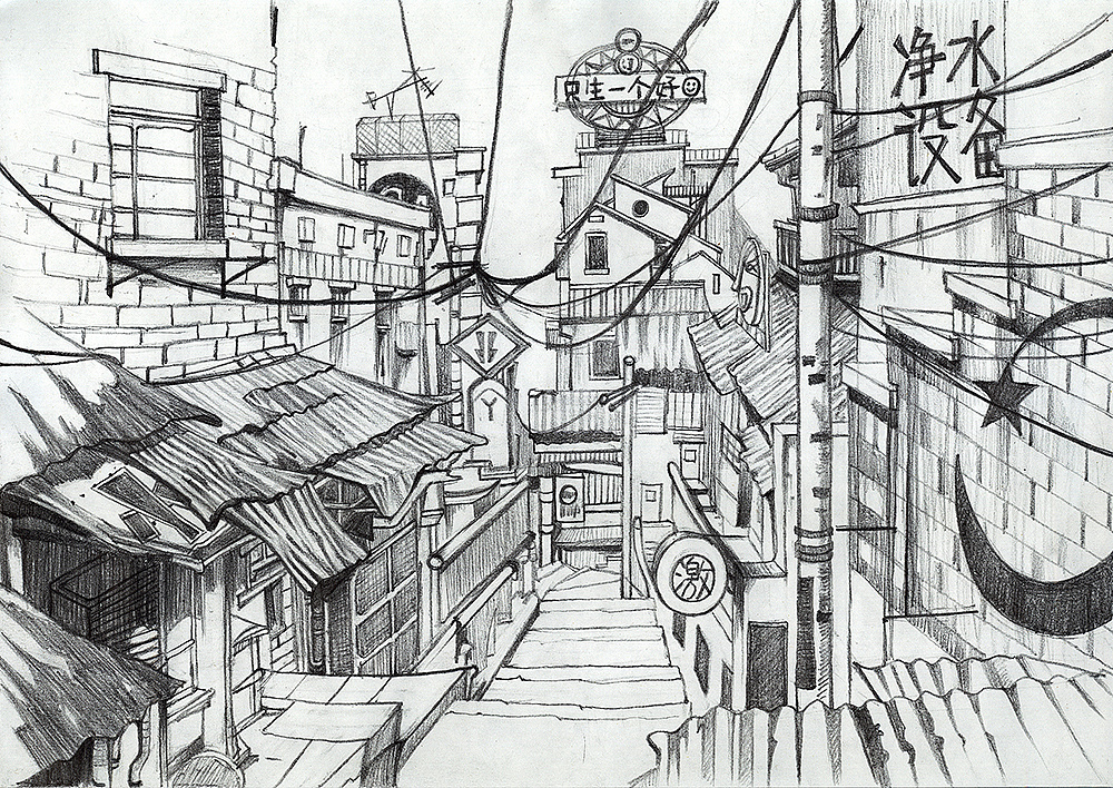 恶童场景|动漫|动画片|小太阳yawen - 临摹作品