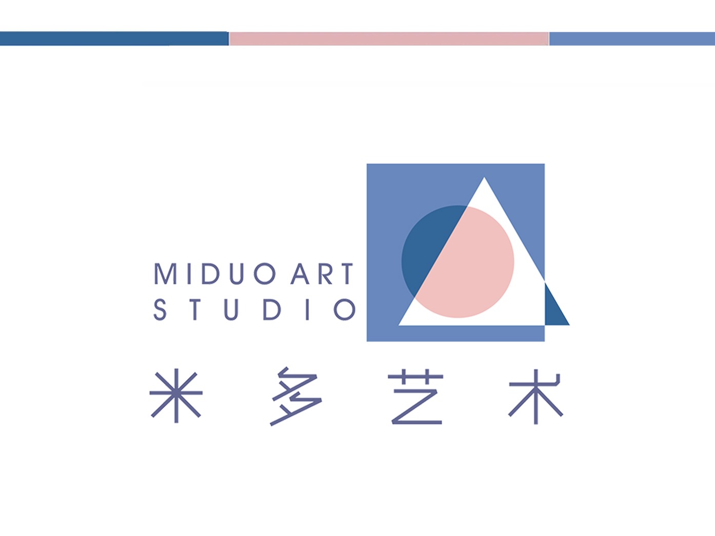 米多艺术   画室标志设计