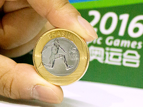 里约奥运会纪念币·双色双金属材质|包装|平面
