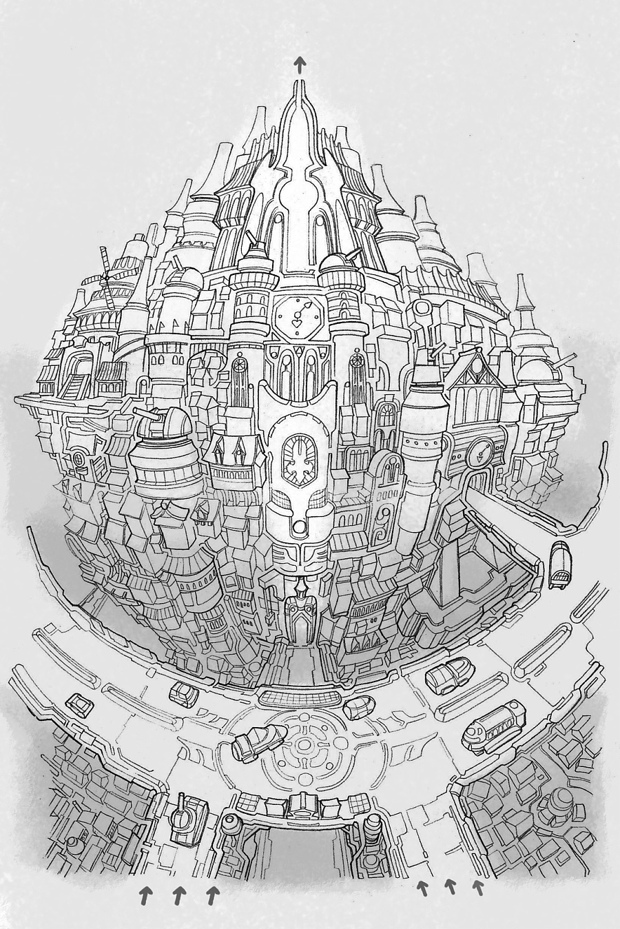 《迷宫》我的世界|钢笔画|纯艺术|机器人61号 -