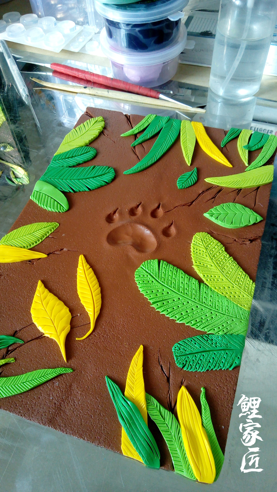 《手办本》软陶手工艺品 可爱狗爪印|工艺品设