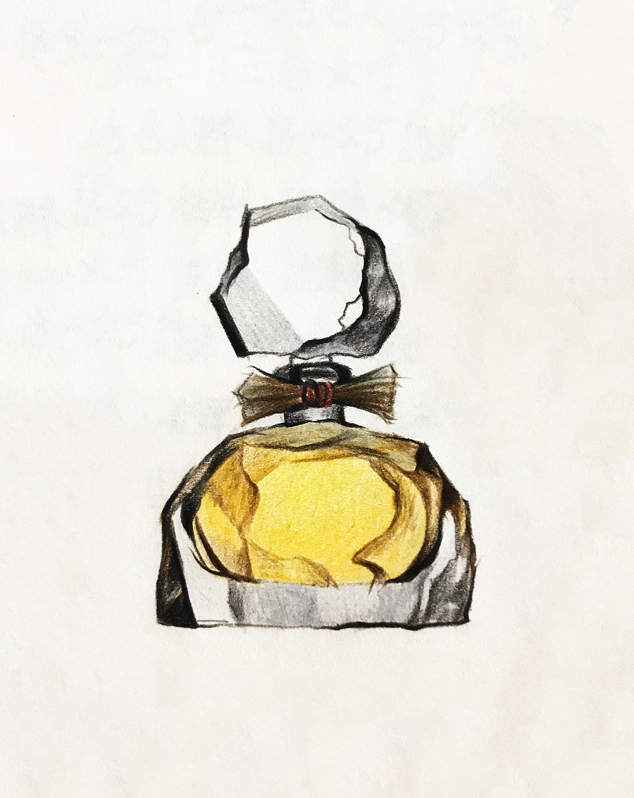 手绘香水瓶|彩铅|纯艺术|na2471901248 - 原创设计作品 - 站酷 (ZCOOL)