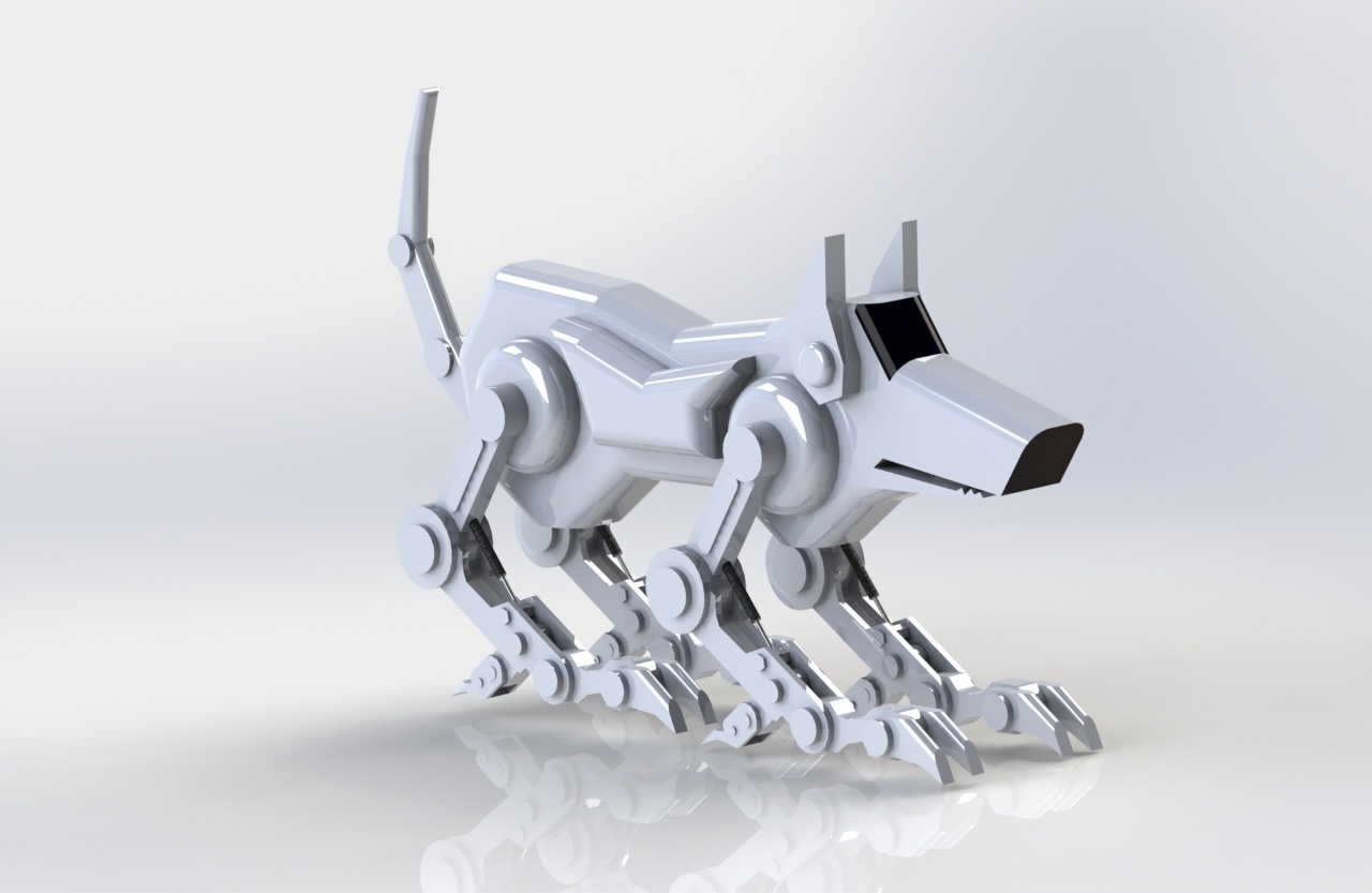 机器人与狗3d建模