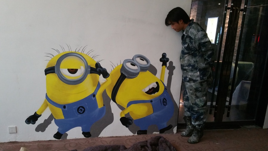 邯郸手绘墙、邯郸立体彩绘、邯郸飞马国际影城