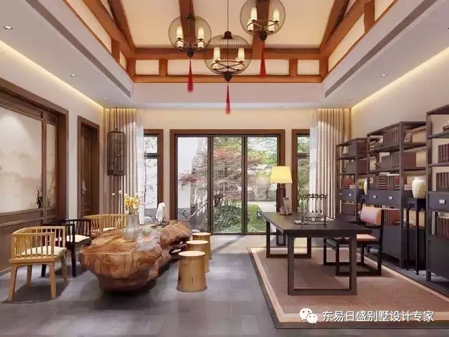 【原创作品】新中式别墅,寄情山水,淡泊心境|室