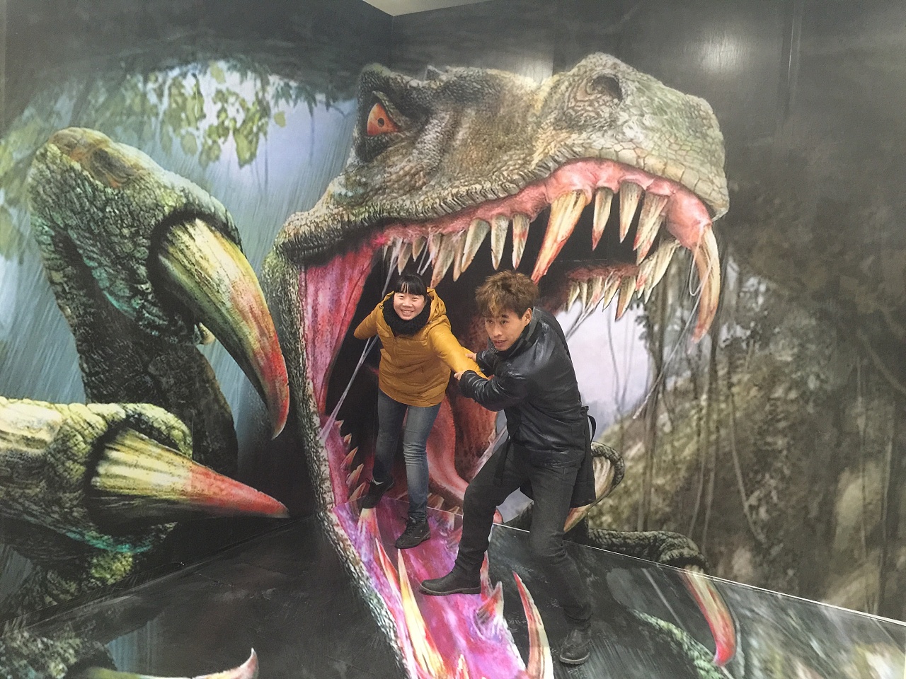 北京3D立体画之霸王龙作品展示|纯艺术|油画|北京3D画3D立体画 - 原创作品 - 站酷 (ZCOOL)