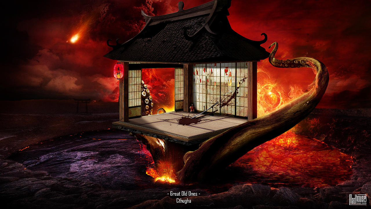 《旧日支配者的房间》|平面|其他平面|邪恶的橘子 - 原创作品 - 站酷 (ZCOOL)