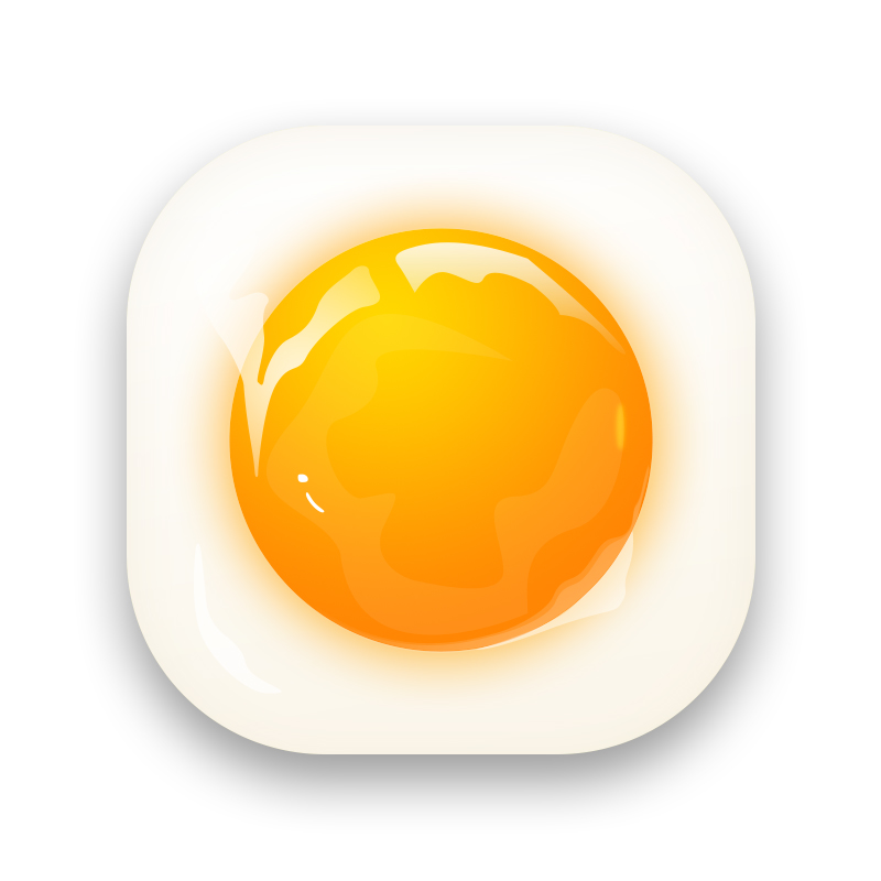 美味可口的鸡蛋|图标|UI|呆头呆脑的木木 - 原创