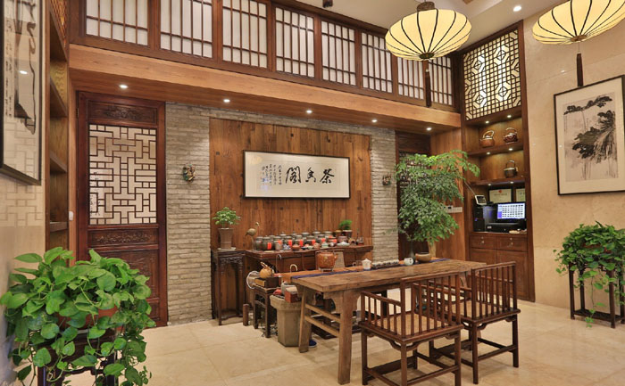 茶楼阁茶楼-德阳标志装修|德阳茶香设计|室内设中国旅游文物是根据茶楼什么设计的图片