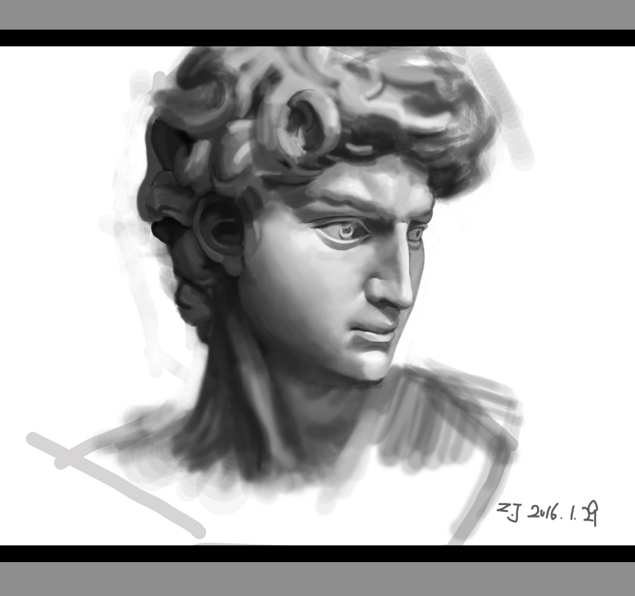 鼠绘 大卫石膏像|VI\/CI|平面|578015279 - 原创设