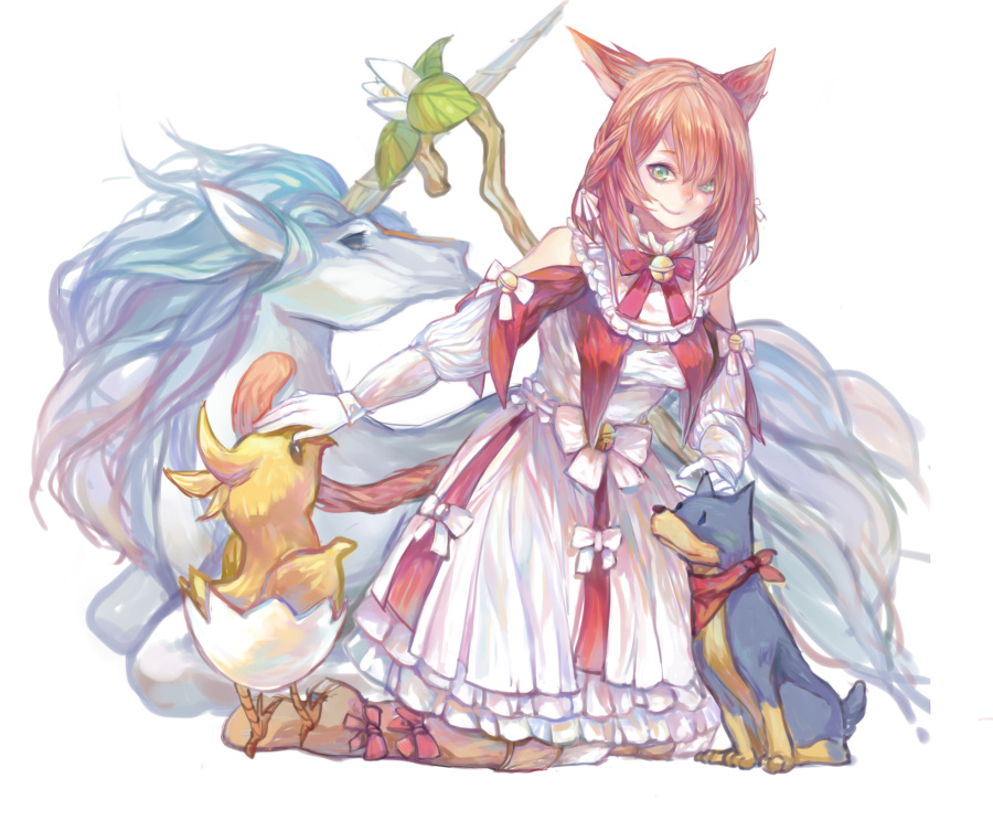 FF14白魔法师上色 C1908|商业插画|插画|饭糕的乔巴 - 原创设计作品 - 站酷 (ZCOOL)