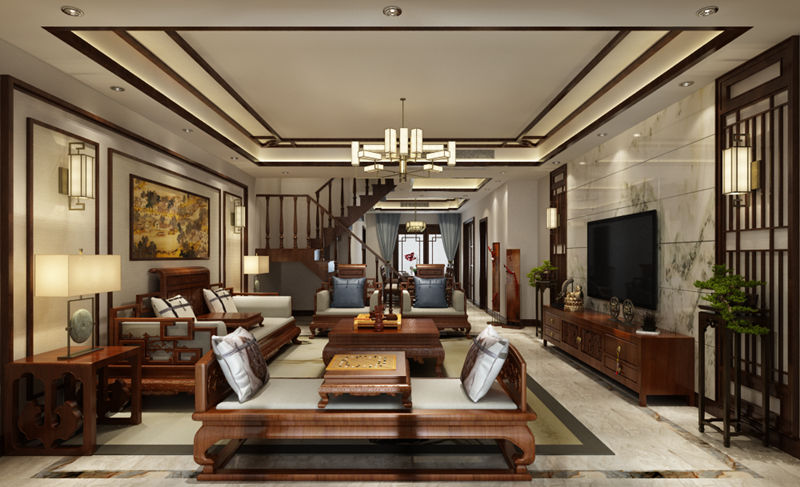 唐卡装饰九龙坡石桥铺洋房装修案例|半山公馆