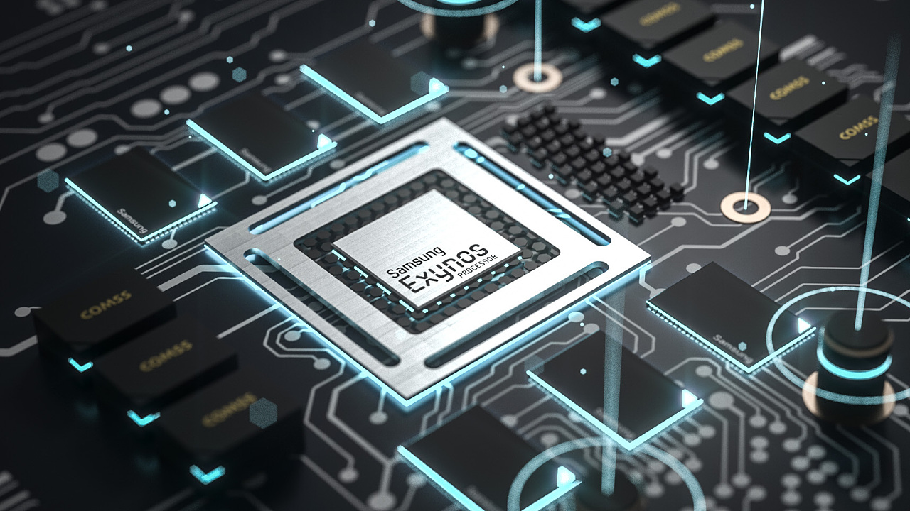 芯片渲染 练习 C4D octane 渲染器 三星|三维|场景|murmerzc - 原创作品 - 站酷 (ZCOOL)