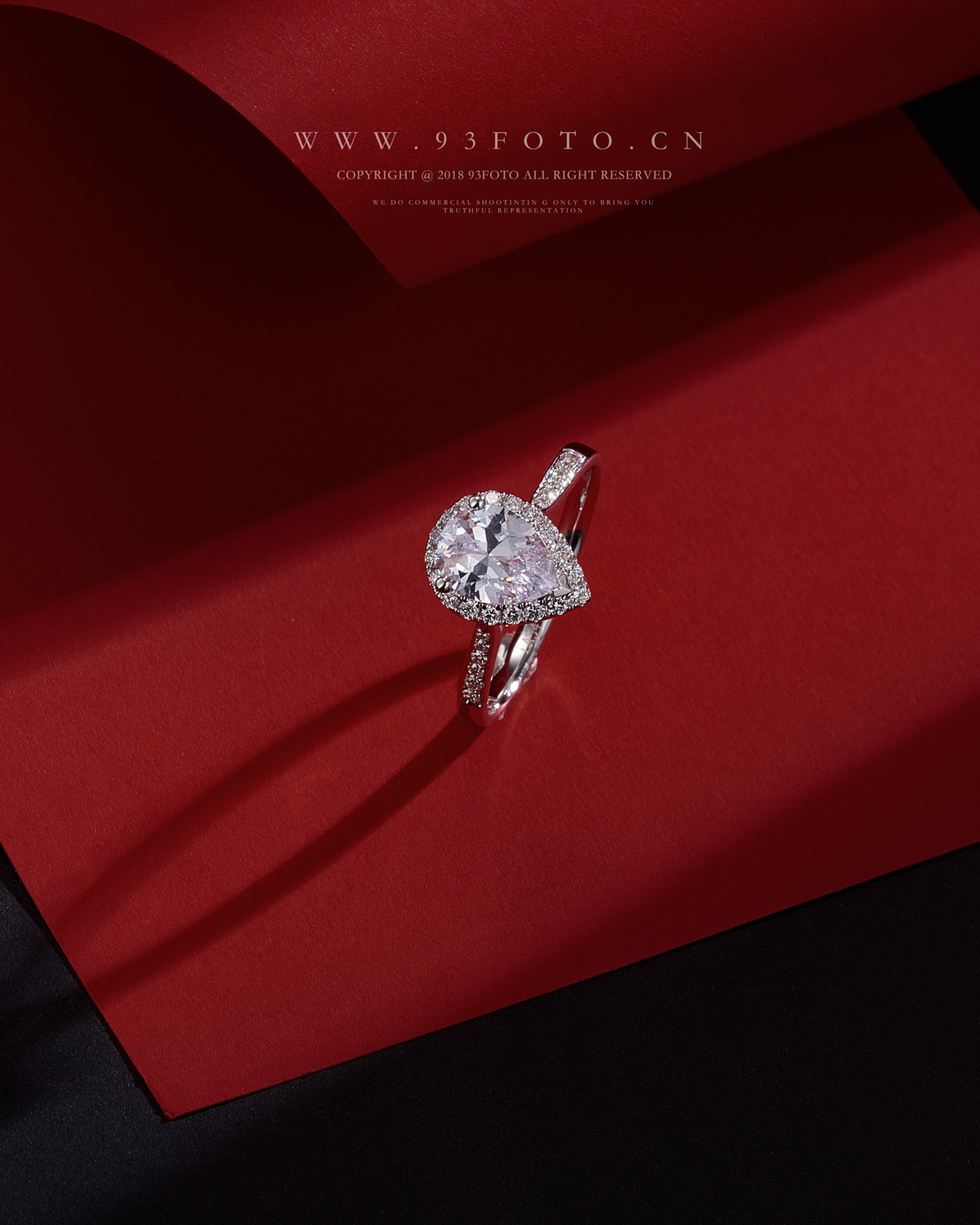 钻戒场景拍摄