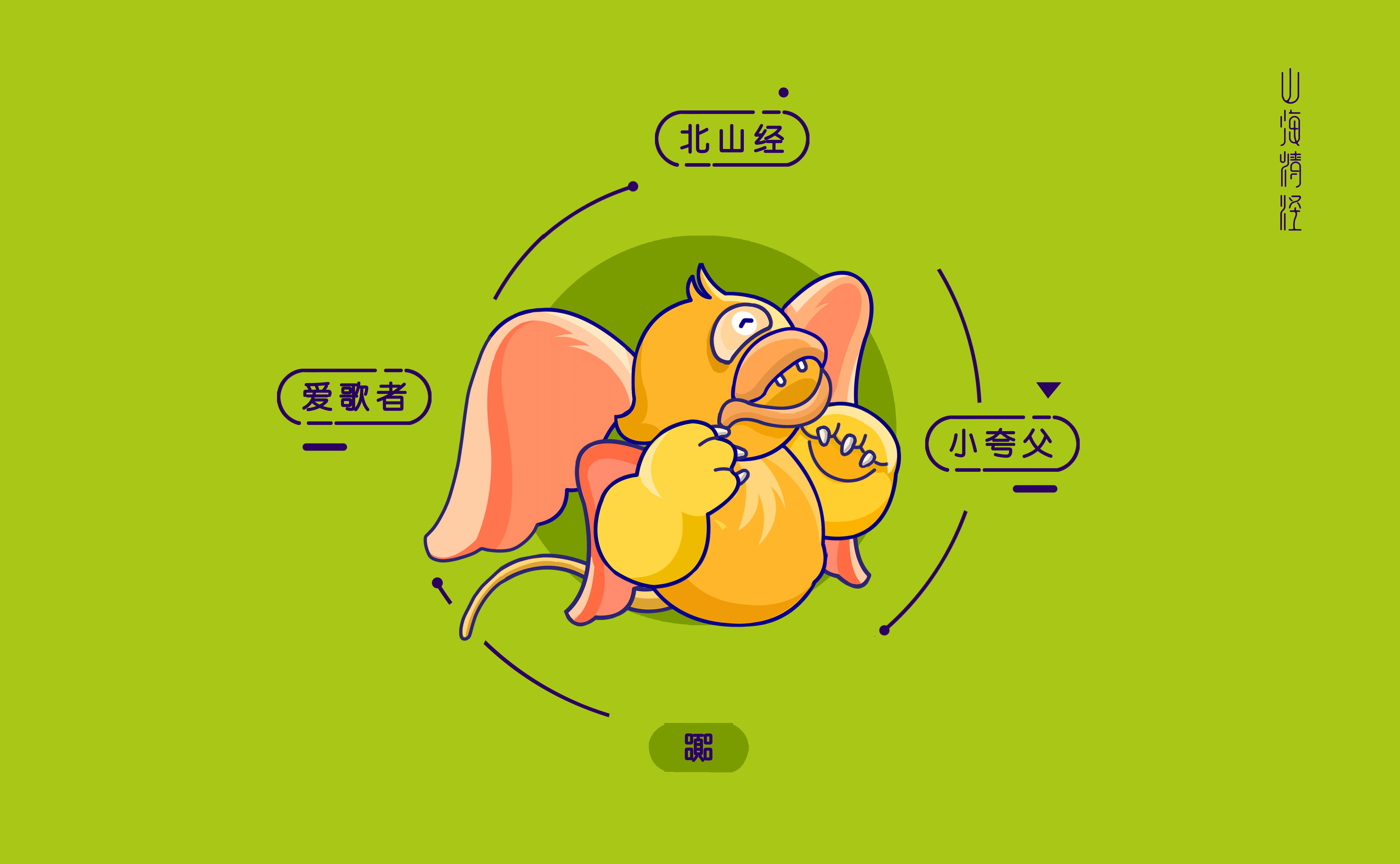 《山海经》萌系扁平化插画 - 原创作品 - 站酷(zcool)