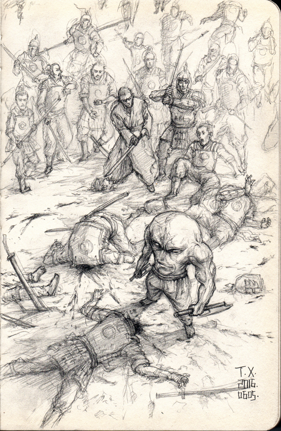 刑天|绘画习作|插画|tony6yyy - 原创设计作品 - 站