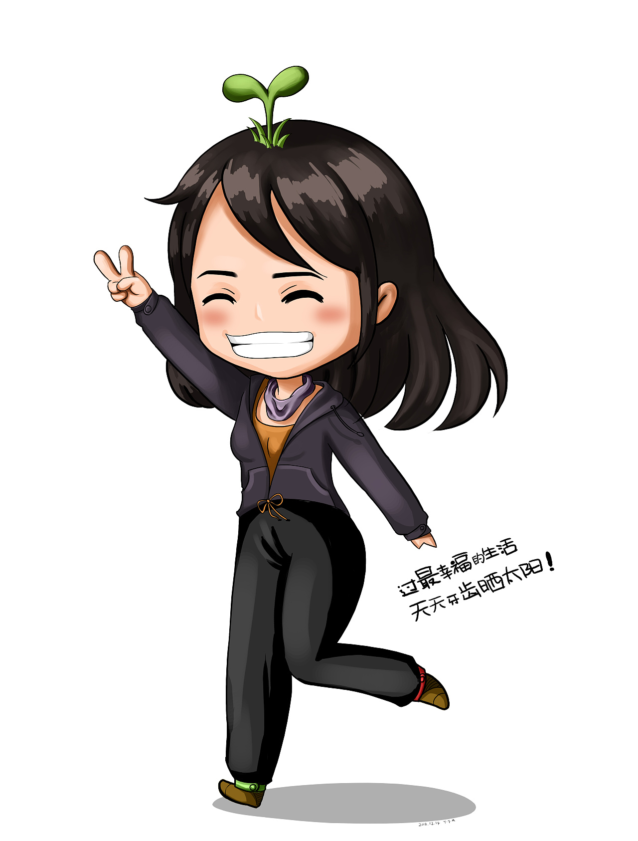 Q版人头像|动漫|肖像漫画|伊猫 - 原创作品 - 站酷