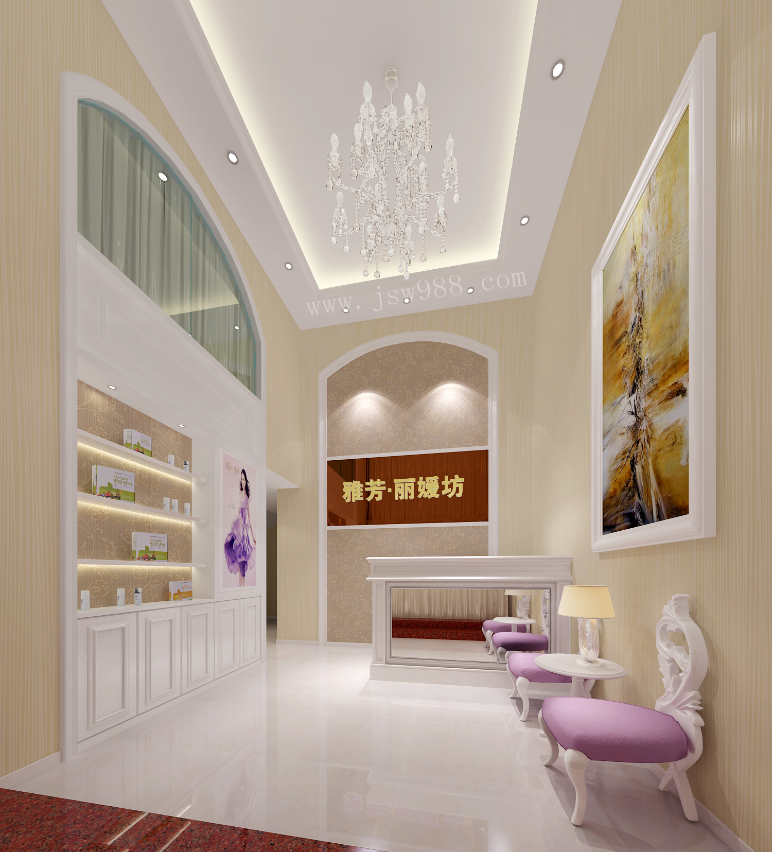 广州美容院概念方案设计|空间|室内设计|陈皮设计 - 原创作品 - 站酷 (ZCOOL)