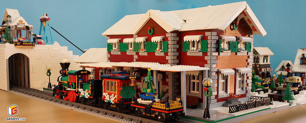 【GegoVs】乐高冬季火车站&圣诞冬季小镇|手工艺|其他手工|G.S - 原创作品 - 站酷 (ZCOOL)