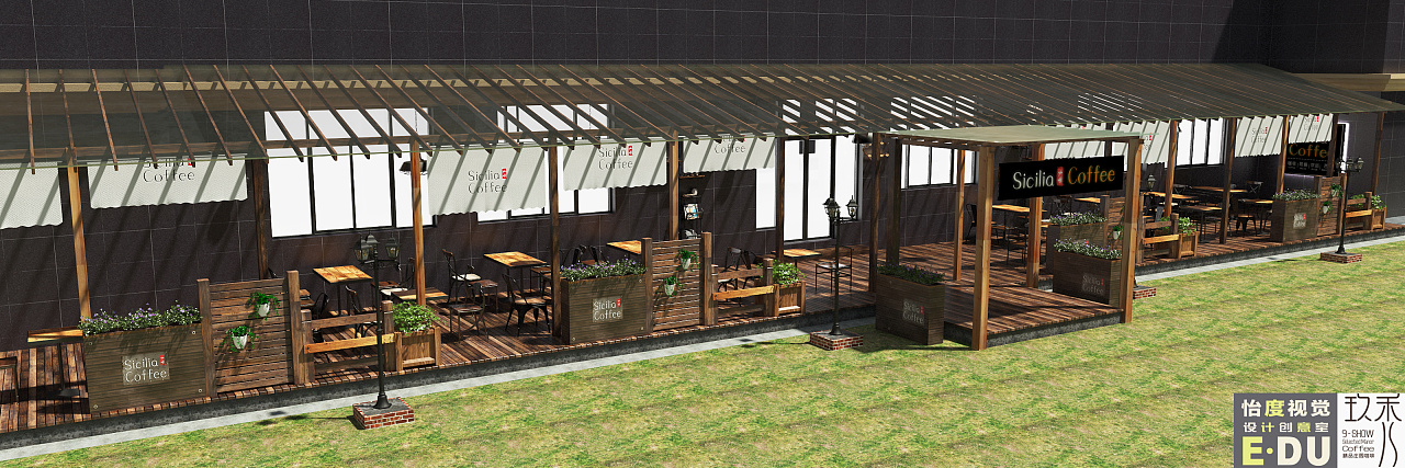 原创:怡度视觉-咖啡厅设计|空间|展示设计 |怡度