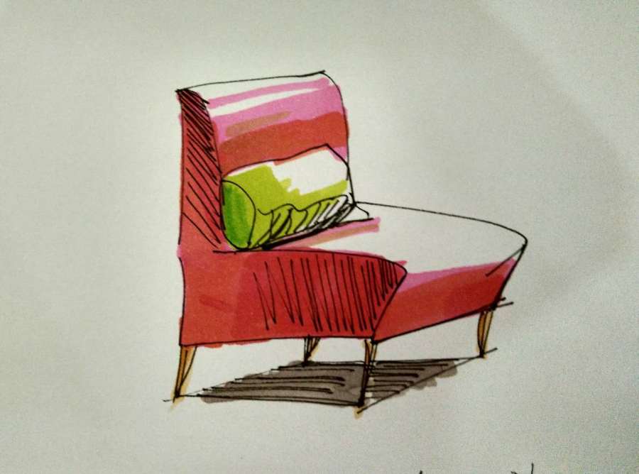 单体家具|绘画习作|插画|suixin_64 - 原创设计作