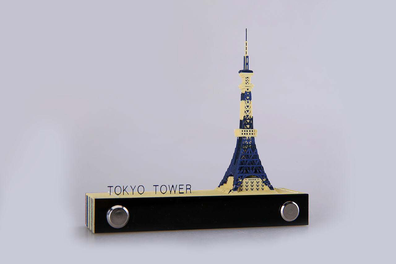 日本东京塔立体纸雕便签东京之恋海贼王款