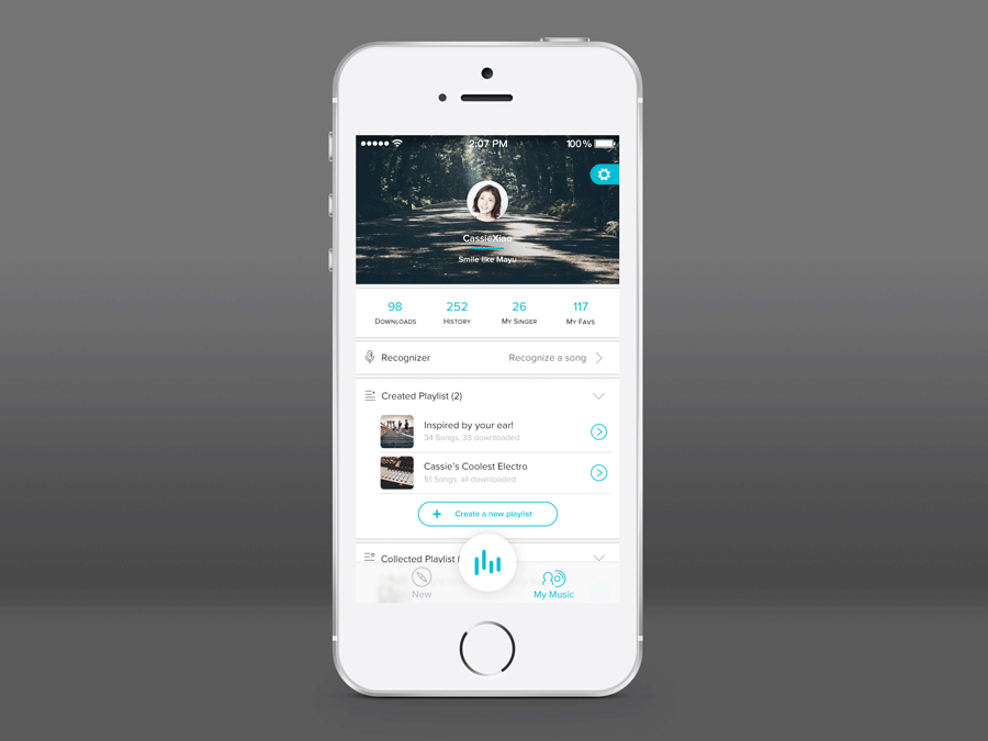 runtune——跑步音乐应用ui设计 - 原创作品 - 站酷