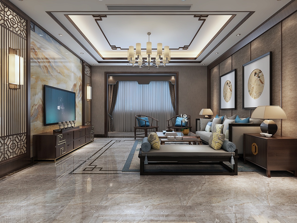 邯郸新中式风格家装的设计 陈超设计|空间|室内设计
